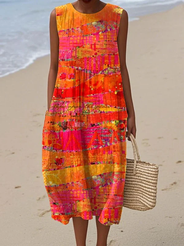 Fabiana™ | Vestido midi atardecer