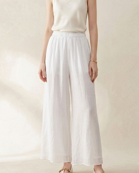 NICOLE | PANTALONES DE LINO ELEGANTE
