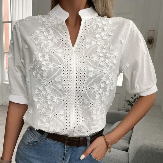 LAURA | TOP INFORMAL, BORDADO Y ELEGANTE