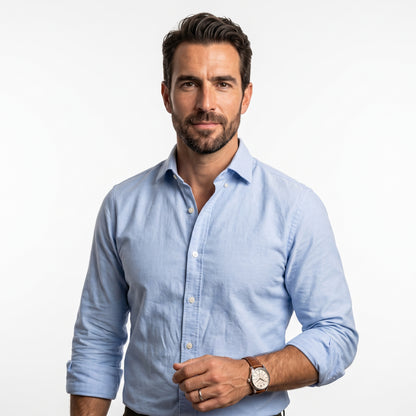 Valmont Gallery™ Camisa de botones azul claro