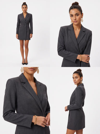 Valmont Gallery™ Vestido blazer gris antracita
