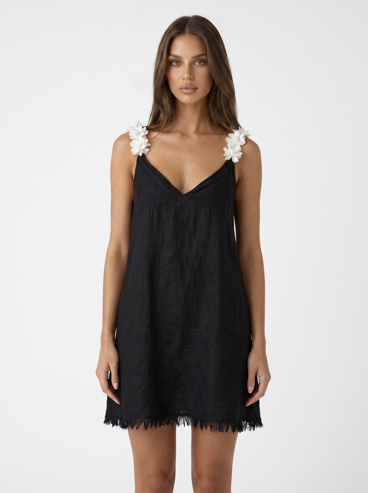 Mini vestido con tirantes florales de Valmont Gallery