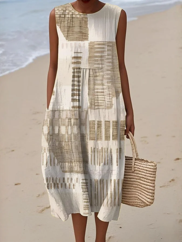 Helena™ | Vestido de verano con estampado artístico