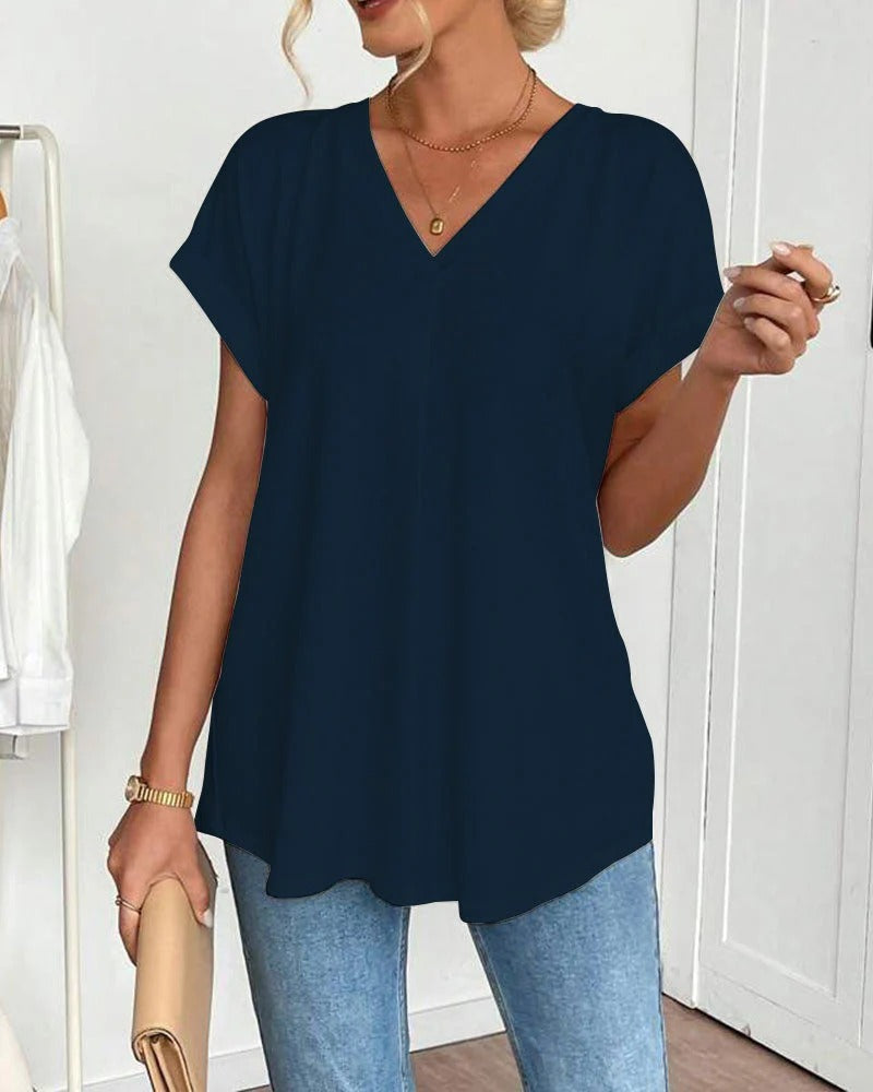 ESTELA |  CAMISETA INFORMAL DE PATCHWORK