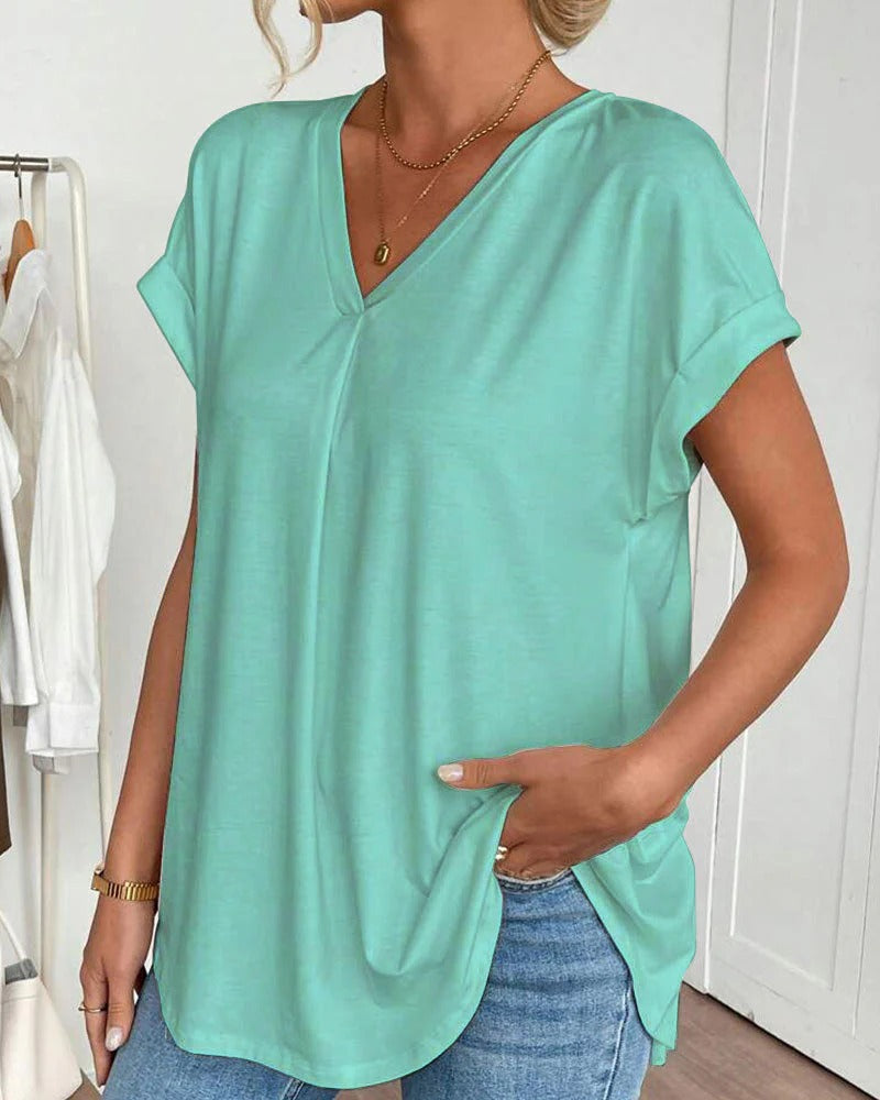 ESTELA |  CAMISETA INFORMAL DE PATCHWORK