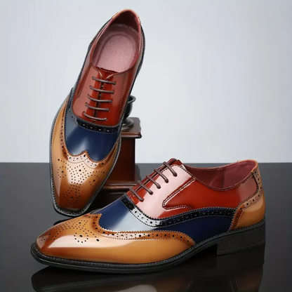 Valmont Gallery™ – Zapatos brogue con puntera en forma de ala vintage Harry