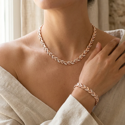 SET CLAUDIA | COLLAR Y PULSERA COLA DE PEZ