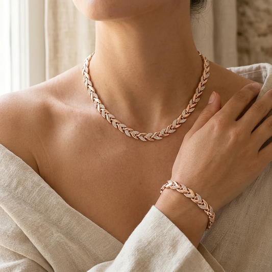 SET CLAUDIA | COLLAR Y PULSERA COLA DE PEZ