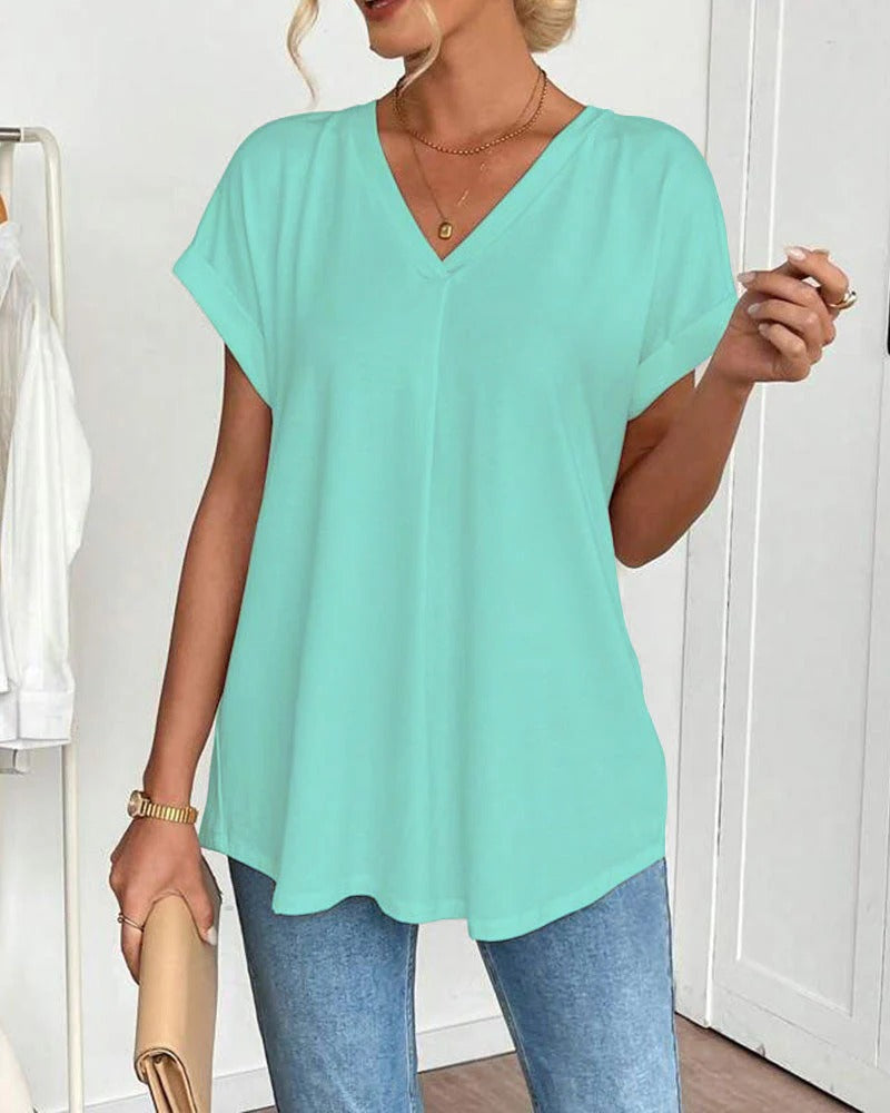 ESTELA |  CAMISETA INFORMAL DE PATCHWORK