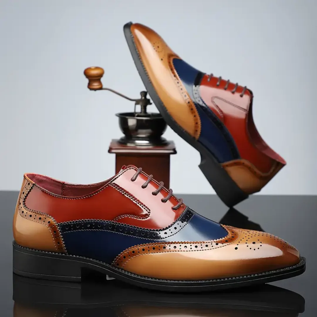 Valmont Gallery™ – Zapatos brogue con puntera en forma de ala vintage Harry