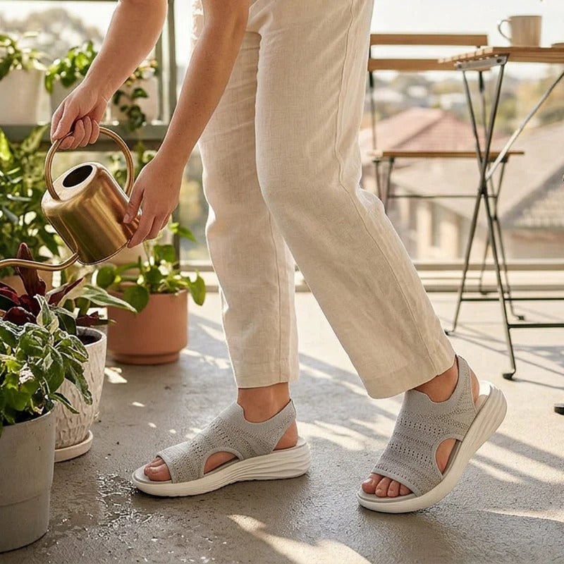 Anne™ | Sandalias de plataforma confeccionadas con material transpirable para mujer