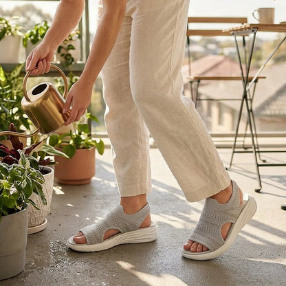 Anne™ | Sandalias de plataforma confeccionadas con material transpirable para mujer