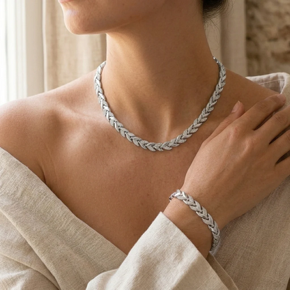 SET CLAUDIA | COLLAR Y PULSERA COLA DE PEZ