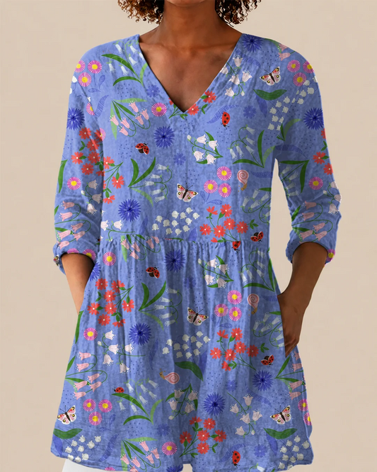 Amelie | Blusa larga con un estampado llamativo