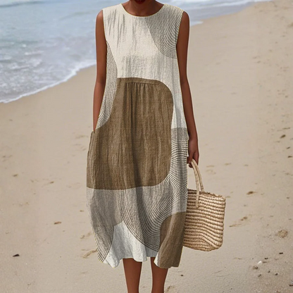 Helena™ | Vestido de verano con estampado artístico