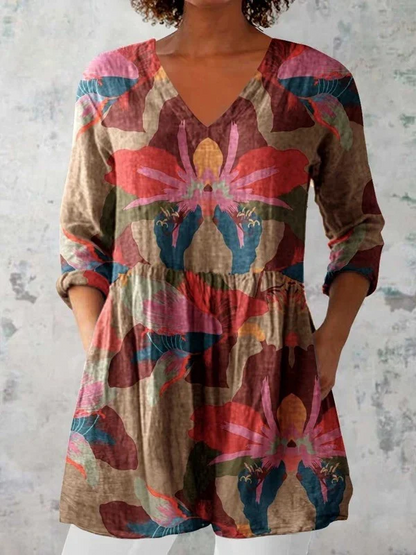 Alina | Blusa larga con un estampado llamativo