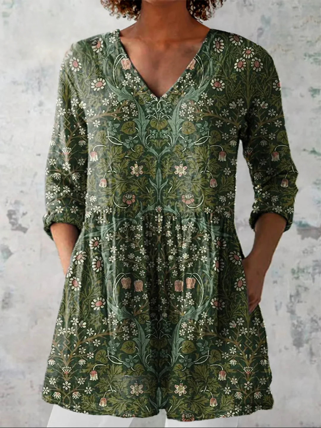 Skye | Blusa larga con un estampado llamativo