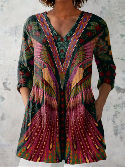 Mila | Blusa larga con un estampado llamativo