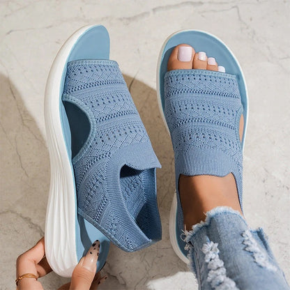 Anne™ | Sandalias de plataforma confeccionadas con material transpirable para mujer