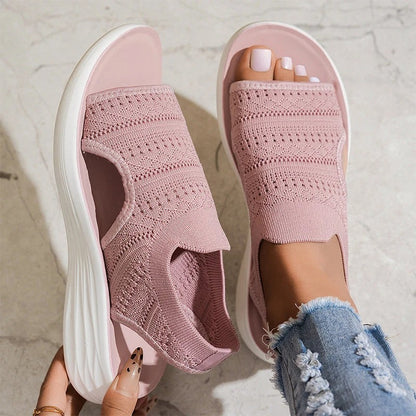 Anne™ | Sandalias de plataforma confeccionadas con material transpirable para mujer