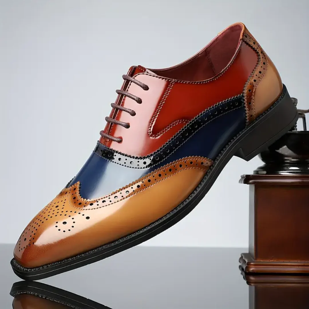 Valmont Gallery™ – Zapatos brogue con puntera en forma de ala vintage Harry