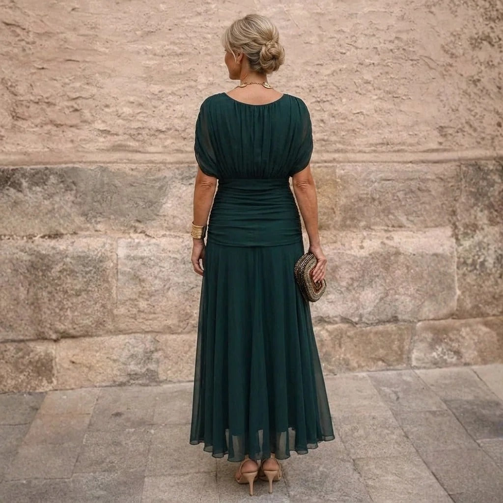 Micaela | Vestido largo de mujer con hombros descubiertos