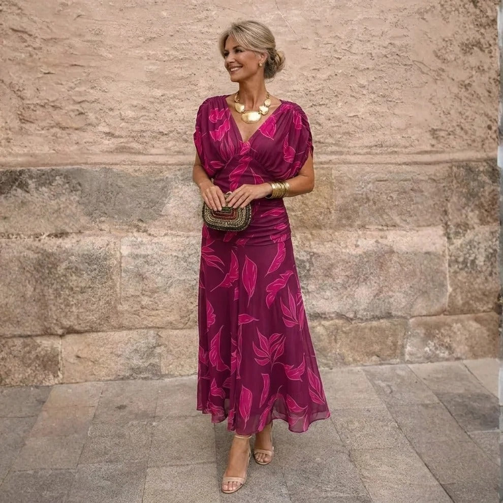 Micaela | Vestido largo de mujer con hombros descubiertos