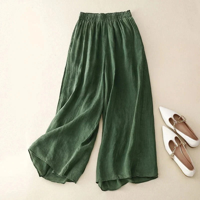 NICOLE | PANTALONES DE LINO ELEGANTE