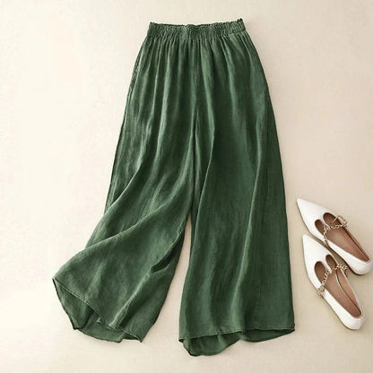 NICOLE | PANTALONES DE LINO ELEGANTE