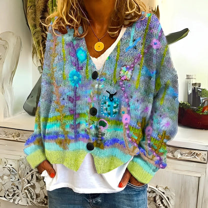 EMMA | CÁRDIGAN BOHEMIO CON ESTAMPADO FLORAL