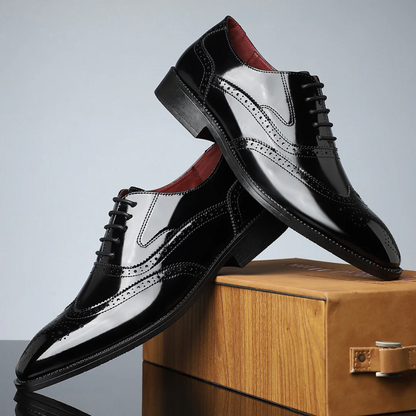 Valmont Gallery™ – Zapatos brogue con puntera en forma de ala vintage Harry