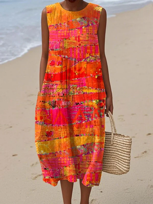 Fabiana™ | Vestido midi atardecer