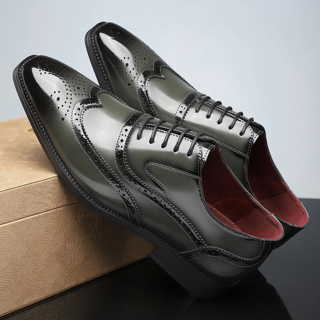 Valmont Gallery™ – Zapatos brogue con puntera en forma de ala vintage Harry