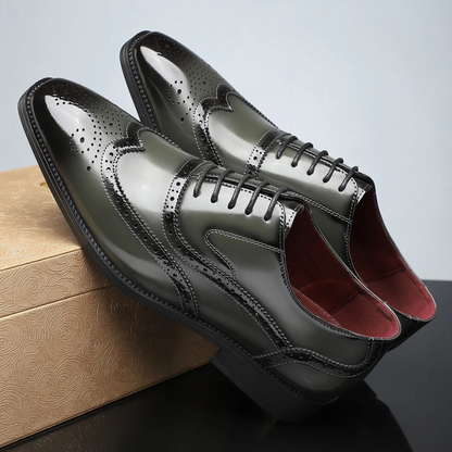 Valmont Gallery™ – Zapatos brogue con puntera en forma de ala vintage Harry