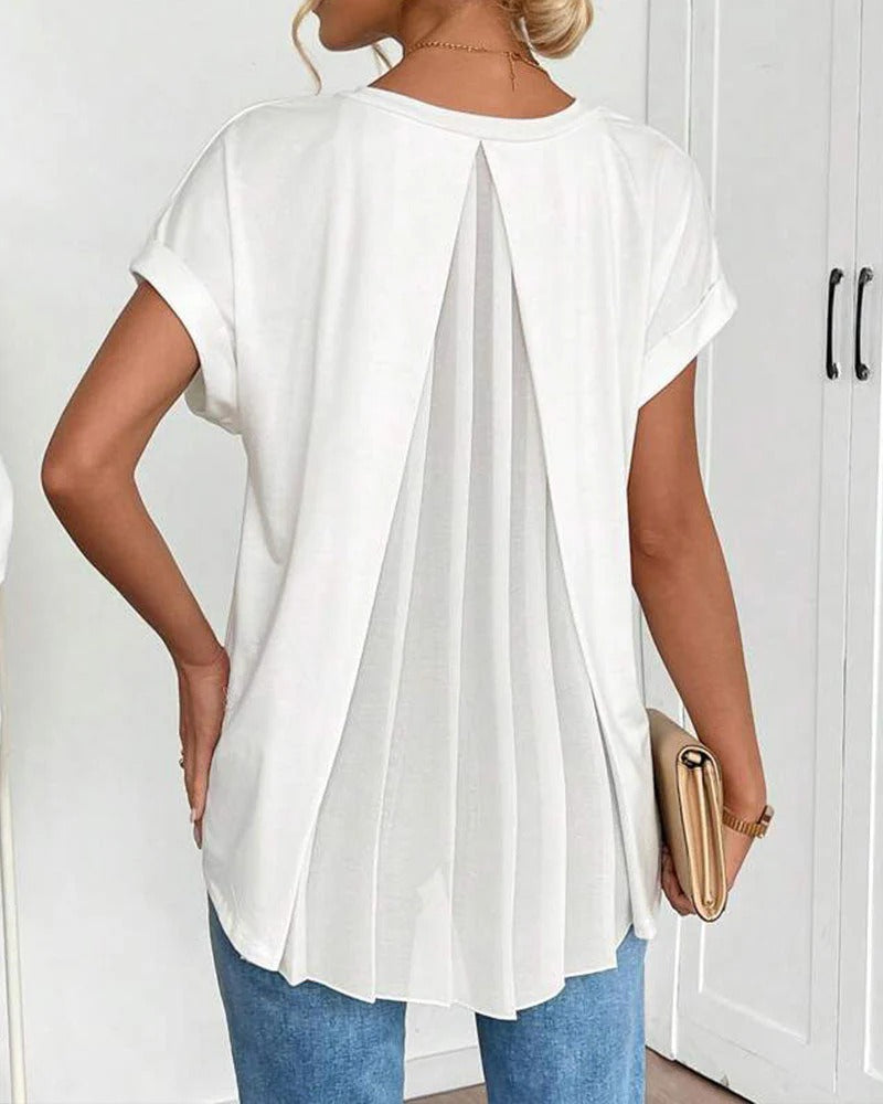 ESTELA |  CAMISETA INFORMAL DE PATCHWORK
