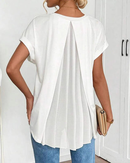 ESTELA |  CAMISETA INFORMAL DE PATCHWORK