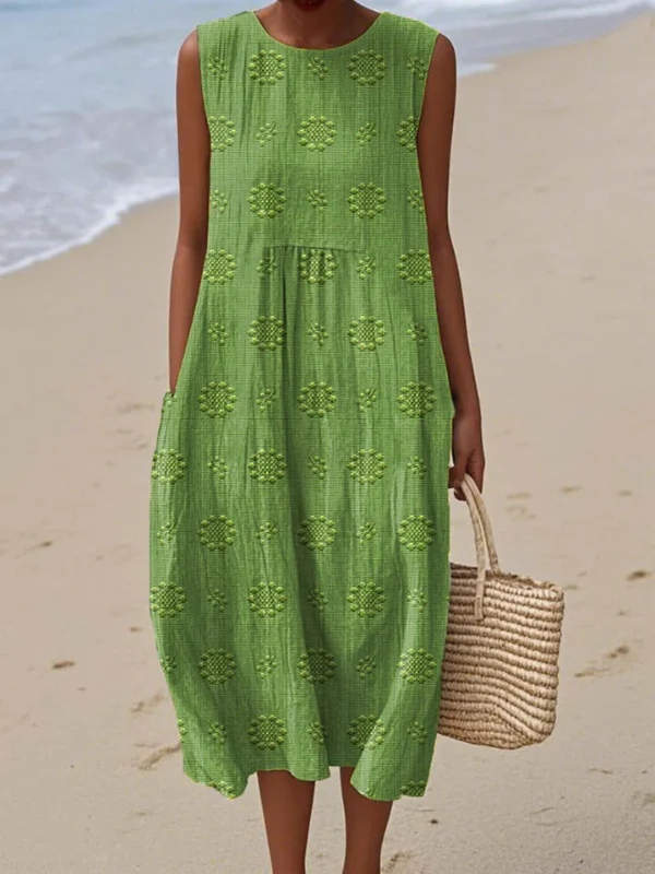 Selena™ | Vestido midi estampado
