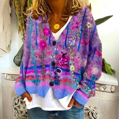EMMA | CÁRDIGAN BOHEMIO CON ESTAMPADO FLORAL