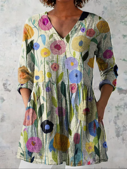 Remi | Blusa larga con un estampado llamativo
