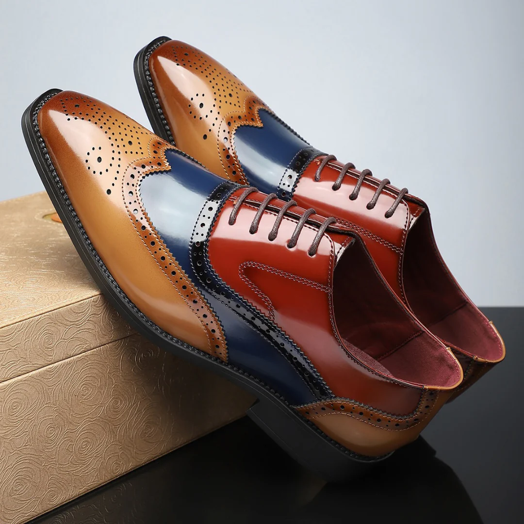 Valmont Gallery™ – Zapatos brogue con puntera en forma de ala vintage Harry