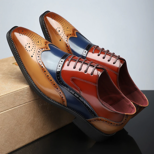 Valmont Gallery™ – Zapatos brogue con puntera en forma de ala vintage Harry